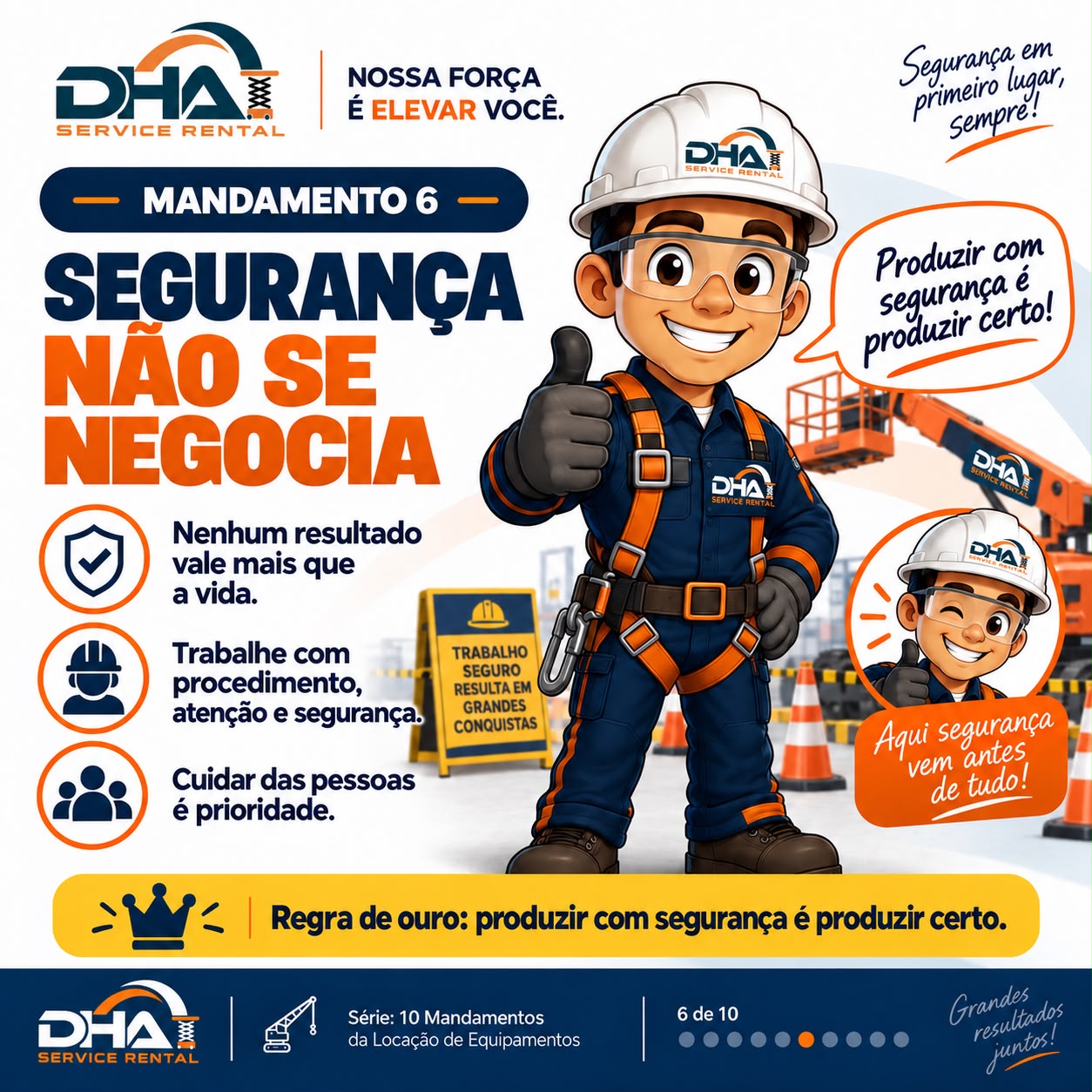 Compromisso DHA 6 de 10: segurança não se negocia